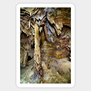 Closeup of stalactites and stalagmites Sticker